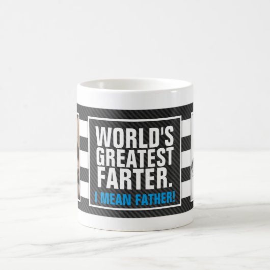 世界で最も素晴らしいFarter。 私は父を意味します! コーヒーマグカップ (中央)