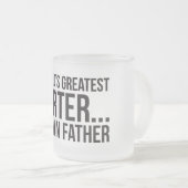 世界で最も素晴らしいFarter… 私は父を意味します フロストグラスマグカップ (正面右)