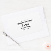 世界で最も素晴らしいFarter 長方形シール (封筒)