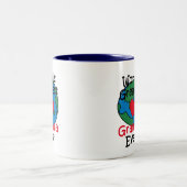 世界で最も素晴らしいGrammaのハート ツートーンマグカップ (中央)