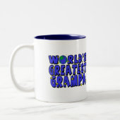 世界で最も素晴らしいGrampa ツートーンマグカップ (左)