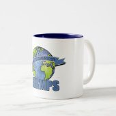 世界で最も素晴らしいGramps ツートーンマグカップ (正面右)