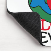 世界で最も素晴らしいLolaのハート マウスパッド (コーナー)