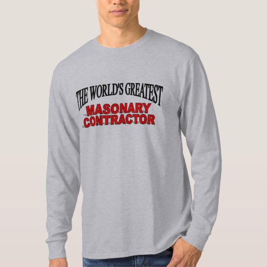 世界で最も素晴らしいMasonaryの建築業者 Tシャツ (正面)