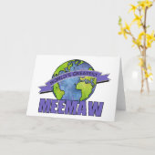 世界で最も素晴らしいMeeMaw カード (黄色い花)