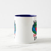 世界で最も素晴らしいNonnaのハート ツートーンマグカップ (中央)