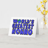 世界で最も素晴らしいNonno カード (黄色い花)