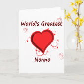 世界で最も素晴らしいnonno カード (黄色い花)