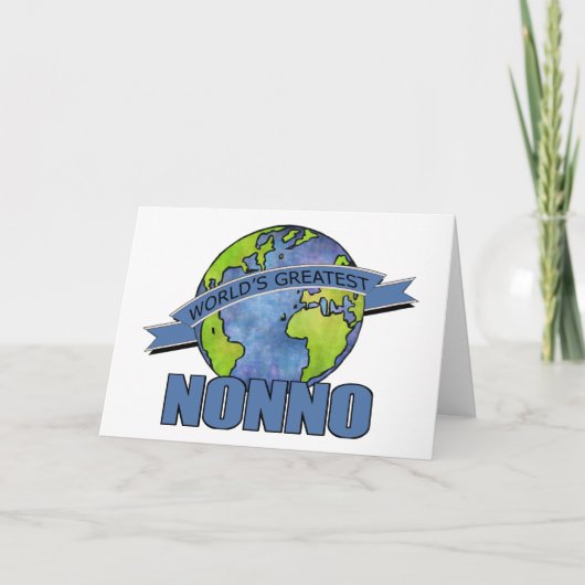 世界で最も素晴らしいNonno カード (正面)