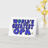 世界で最も素晴らしいOpa カード (黄色い花)