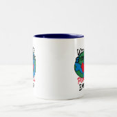 世界で最も素晴らしいPapouのハート ツートーンマグカップ (中央)