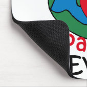 世界で最も素晴らしいPapouのハート マウスパッド (コーナー)