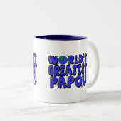 世界で最も素晴らしいPapou ツートーンマグカップ (正面右)