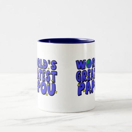 世界で最も素晴らしいPapou ツートーンマグカップ (中央)