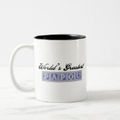 世界で最も素晴らしいPapou ツートーンマグカップ (左)