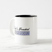 世界で最も素晴らしいPappou ツートーンマグカップ (正面左)