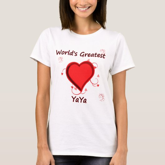 世界で最も素晴らしいyaya tシャツ (正面)