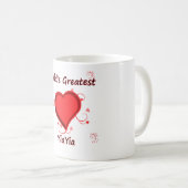 世界で最も素晴らしいyiayia コーヒーマグカップ (正面右)