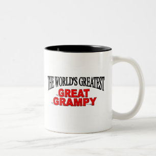 世界で最も素晴らしく素晴らしいGrampy ツートーンマグカップ