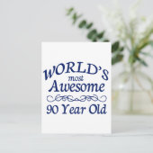 世界で最も素晴らし古い90歳 ポストカード (スタンド正面)