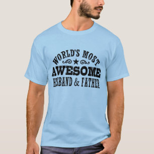 世界で最も素晴らし大きい夫と父 Tシャツ