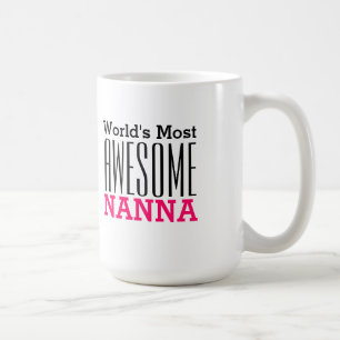 世界で最も素晴らし大きい文字デザインNANNA コーヒーマグカップ