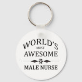 世界で最も素晴らし男性ナース キーホルダー (正面)