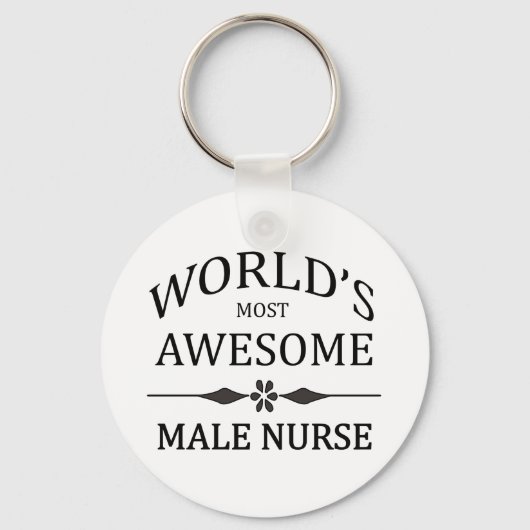 世界で最も素晴らし男性ナース キーホルダー (正面)