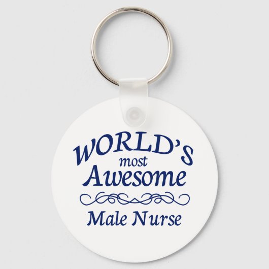 世界で最も素晴らし男性ナース キーホルダー (正面)