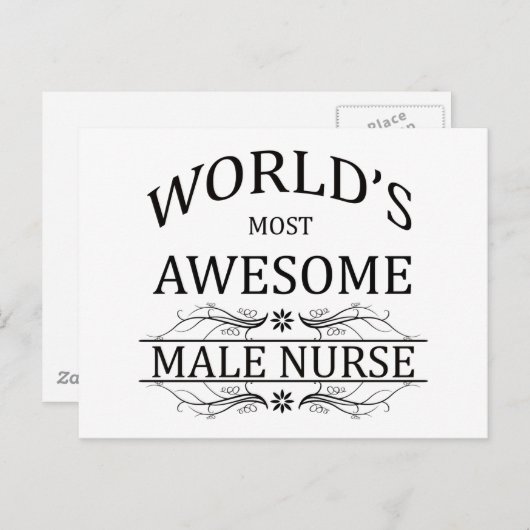 世界で最も素晴らし男性ナース ポストカード (正面/裏面)