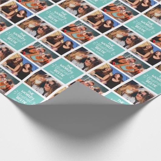 世界で最も美しいベストエスティ写真コラージュ ラッピングペーパー (角)