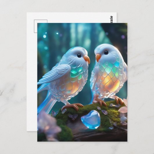 世界で最も美しいラブバードは彼らである ポストカード (正面/裏面)