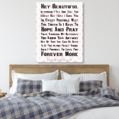 世界で最も美しい少女 キャンバスプリント (インサイチュ (寝室))