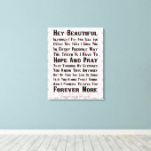 世界で最も美しい少女 キャンバスプリント (インサイチュ (ウッドフロア))