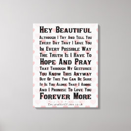 世界で最も美しい少女 キャンバスプリント