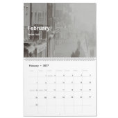 世界で最も美しい景色の旅行先 カレンダー (2月 2027)