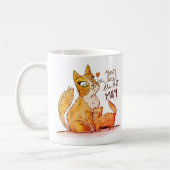 世界で最も美しい猫ママ コーヒーマグカップ (左)