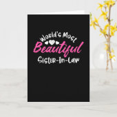 世界で最も美しい義理の妹 カード (黄色い花)