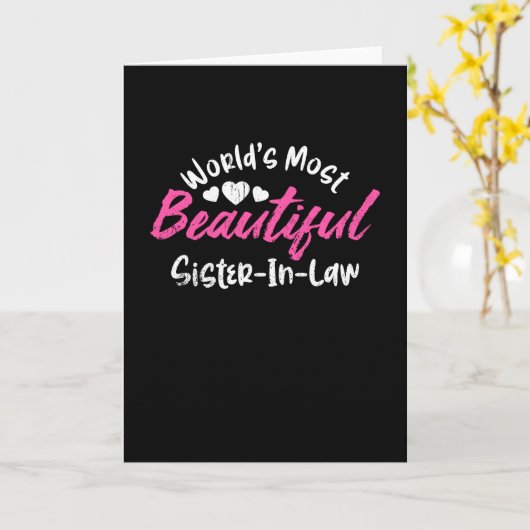 世界で最も美しい義理の妹 カード (黄色い花)