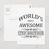 世界で最も義理の素晴らしある人 ポストカード (正面/裏面)