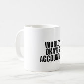 世界で最も重要な会計士おもしろい コーヒーマグカップ (正面左)