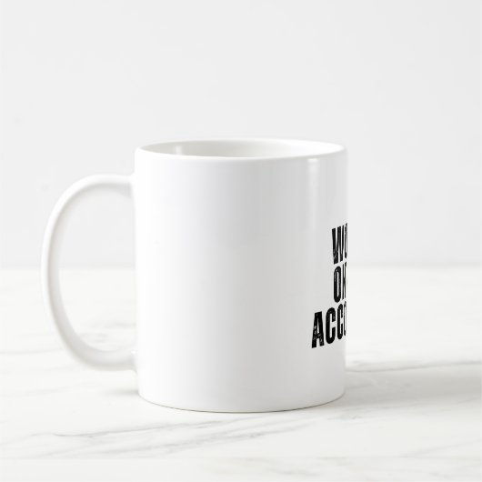 世界で最も重要な会計士おもしろい コーヒーマグカップ (左)