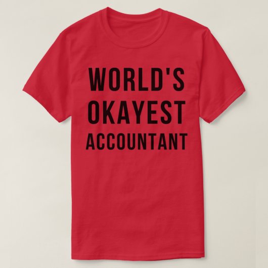 世界で最も重要な会計士 Tシャツ (デザイン正面)