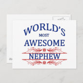 世界で最も重要な素晴らし甥 ポストカード (正面/裏面)