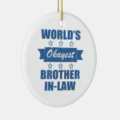 世界で最も重要な義理の兄弟 セラミックオーナメント (右)