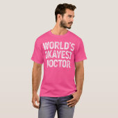 世界で最も関心のあるドクタードクおもしろいター Tシャツ (正面フル)