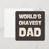 世界で最も関心のあるパパおもしろいパパ 招待状 (正面/裏面)