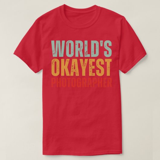世界で最も関心のある写真家 Tシャツ (デザイン正面)