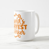 世界で最も関心のある同僚 コーヒーマグカップ (正面右)