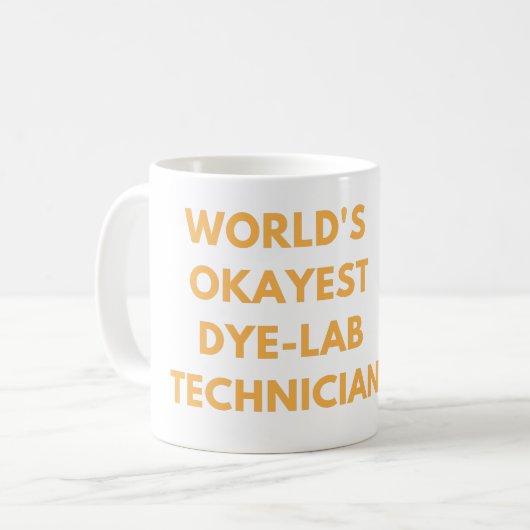 世界で最も関心のある染料試験技師 – #LABLIFE COFF コーヒーマグカップ (正面左)